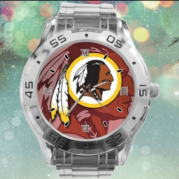NFL Washington Redskins Watch Stainless Steel Band - Picture 1 of 5